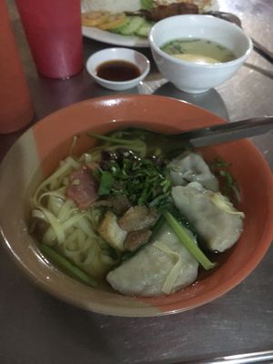 Dumpling noodle soup at Kang Le Restaurant in Siem Reap