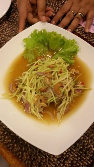 Somtum or papaya salad. 
 at Yo Vegan in Phuket