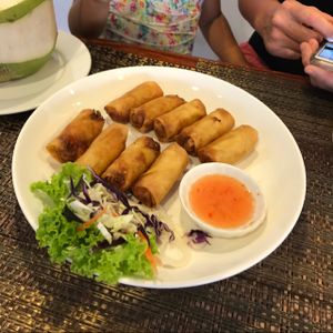 spring rolls  at Yo Vegan in Phuket