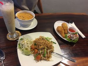 Chicken were fairly bland, cool shaped though. Curry was gooooood at Yo Vegan in Phuket