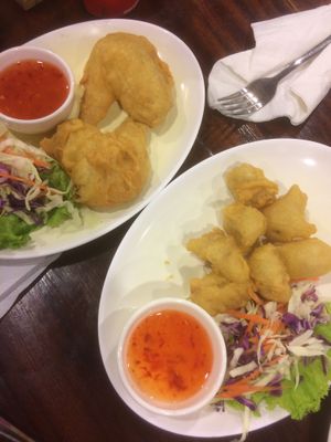Fried mock chicken  at Yo Vegan in Phuket