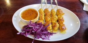 這個沙爹，必點 at Yo Vegan in Phuket