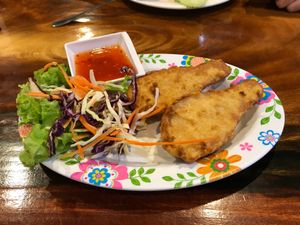 Chicken drumsticks at Yo Vegan in Phuket