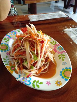 Som tum at Yo Vegan in Phuket