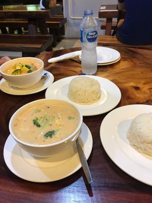 A spicy duck curry, massaman curry at Yo Vegan in Phuket