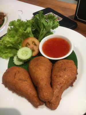Chicken drumsticks at Yo Vegan in Phuket