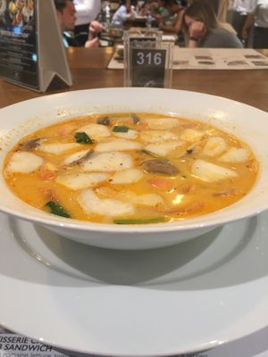 Spicy mushroom soup at Yo Vegan in Phuket