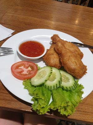 150 baht, tastes like chicken at Yo Vegan in Phuket