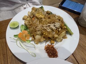 Wide noodles  at Yo Vegan in Phuket