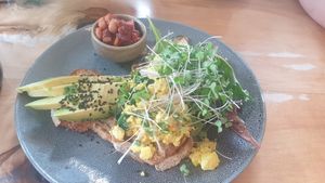 Vegan big breakfast #Veganuary at Earthy Eats in Launceston