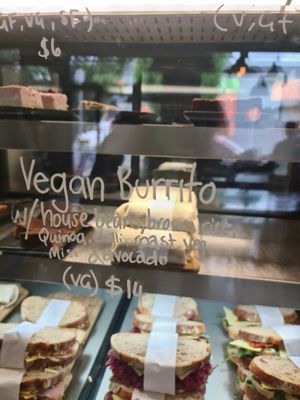 Vegan burito at Earthy Eats in Launceston