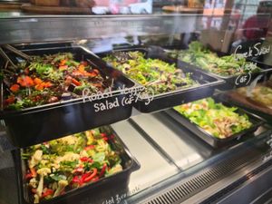 Salad selection at Earthy Eats in Launceston