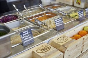 Bistro Jesz, oriental fillings for pancakes at Bistro Jesz in Warsaw