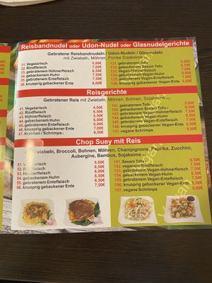 Speisekarte   at Vegan Express in Leipzig