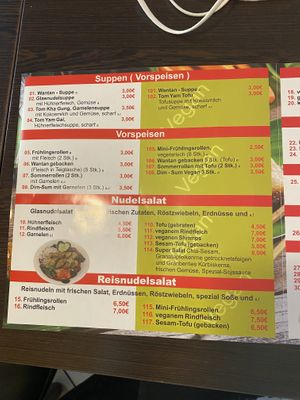 Speisekarte   at Vegan Express in Leipzig