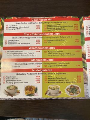 Speisekarte   at Vegan Express in Leipzig