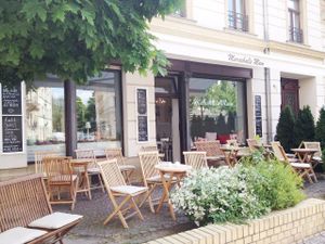 Outside at Marshalls Mum in Leipzig