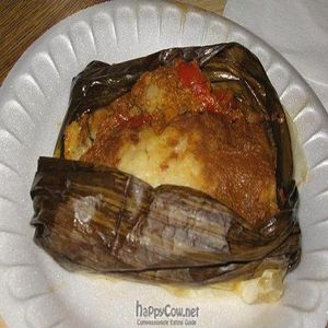 Tamale at Oasis Vegetarian Cafe in Riverside