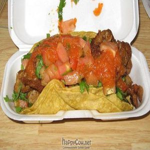 Carnitas at Oasis Vegetarian Cafe in Riverside