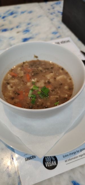 Cauliflower soup at Die Küche in Brno