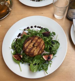 Vegan cheese at Die Küche in Brno