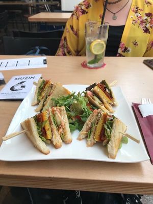 Club sandwich at Die Küche in Brno