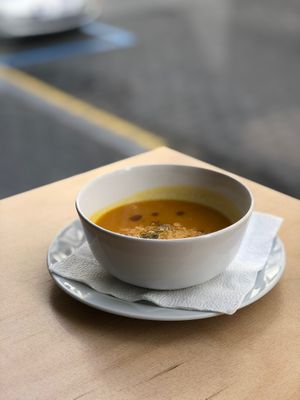 Tomato soup at Die Küche in Brno