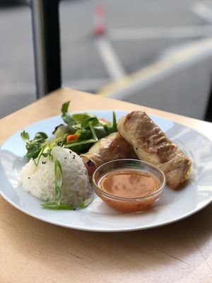 Spring rolls at Die Küche in Brno