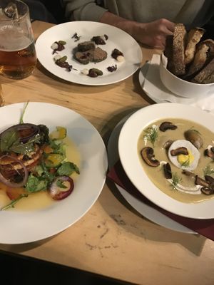 vegan feast at Die Küche in Brno