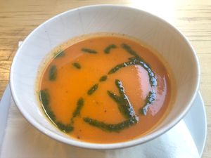 Tomato soup at Die Küche in Brno