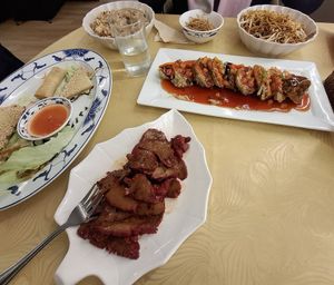 Char siu pork and yellow fish in sweet and sour sauce at Hey Hey in Deal