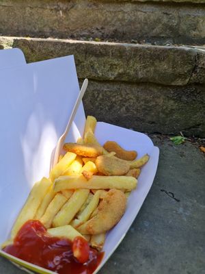 Vegetable nugget at Robertson's Chips Away in Whitby