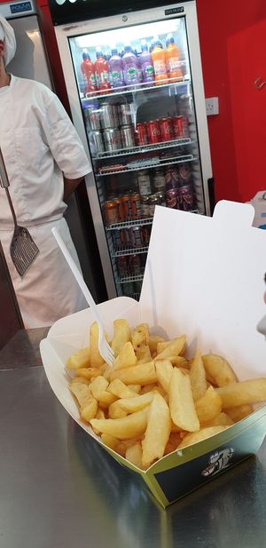 Large chips at Robertson's Chips Away in Whitby