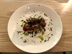 Winter Truffle - Croissant with Jerusalem artichoke & black winter truffle #Veganuary at Rutabaga in Stockholm