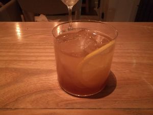 Delicious sweet alcohol-free drink at Rutabaga in Stockholm