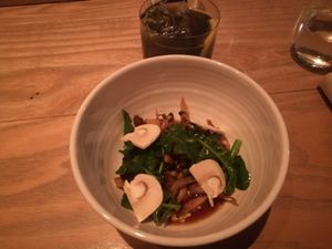 Large vegan set menu #5 alright mushroom dish at Rutabaga in Stockholm