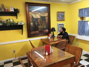 seating at Mockingbird Cafe & Bakery in Christiansburg