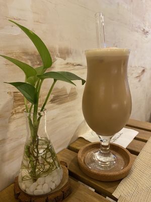 Pudding milk tea (紅玉布丁奶茶) at LN Fortunate Coffee 幸福咖啡 - Fengyuan District in Taichung