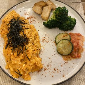 Happy spicy Korean risotto (快樂歐爸燉飯) at LN Fortunate Coffee 幸福咖啡 - Fengyuan District in Taichung
