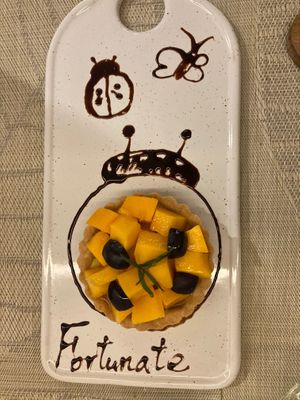 Mango custard tart (芒果卡式達塔) at LN Fortunate Coffee 幸福咖啡 - Fengyuan District in Taichung