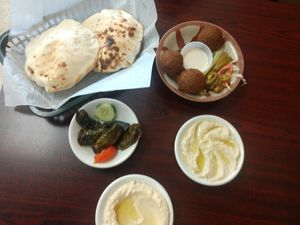 Sampler appetizer at Chef Moussa in Peoria
