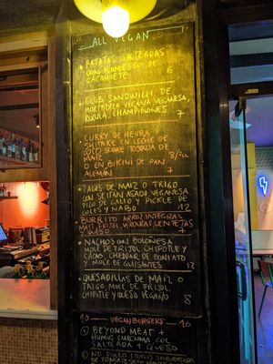 Menu me at Jonny Aldana in Barcelona