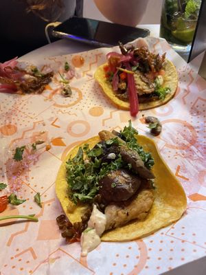 Heura and seitan tacos  at Jonny Aldana in Barcelona