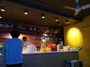 Inside at Jonny Aldana in Barcelona