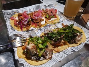 Mixed tacos at Jonny Aldana in Barcelona