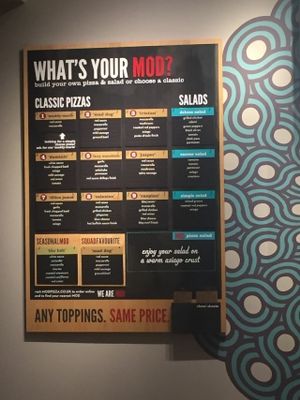 Menu at Mod Pizza - Cardigan Fields in Leeds