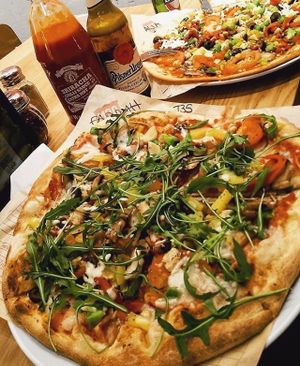 Build your own vegan pizza, with unlimited toppings and dairy free cheese!  at Mod Pizza in Gateshead