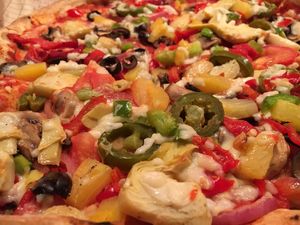 Pizza creation  at Mod Pizza in Gateshead