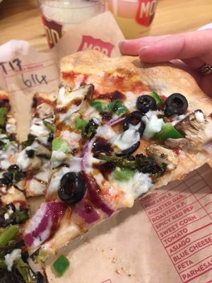 Vegan pizza  at Mod Pizza in Gateshead