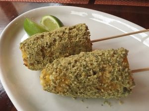 Hemp seed corn at Cafe Frida in New York City